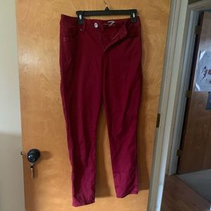 Seven7 Dark Red Jeans